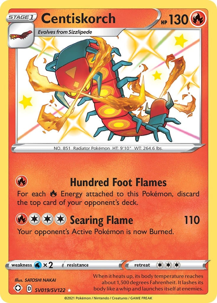 Image for Centiskorch (Shining Fates: Shiny Vault) (SV019/SV122) - Pokemon