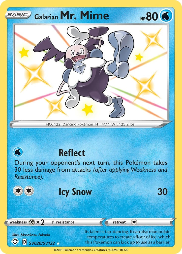 Image for Galarian Mr. Mime (Shining Fates: Shiny Vault) (SV020/SV122) - Pokemon