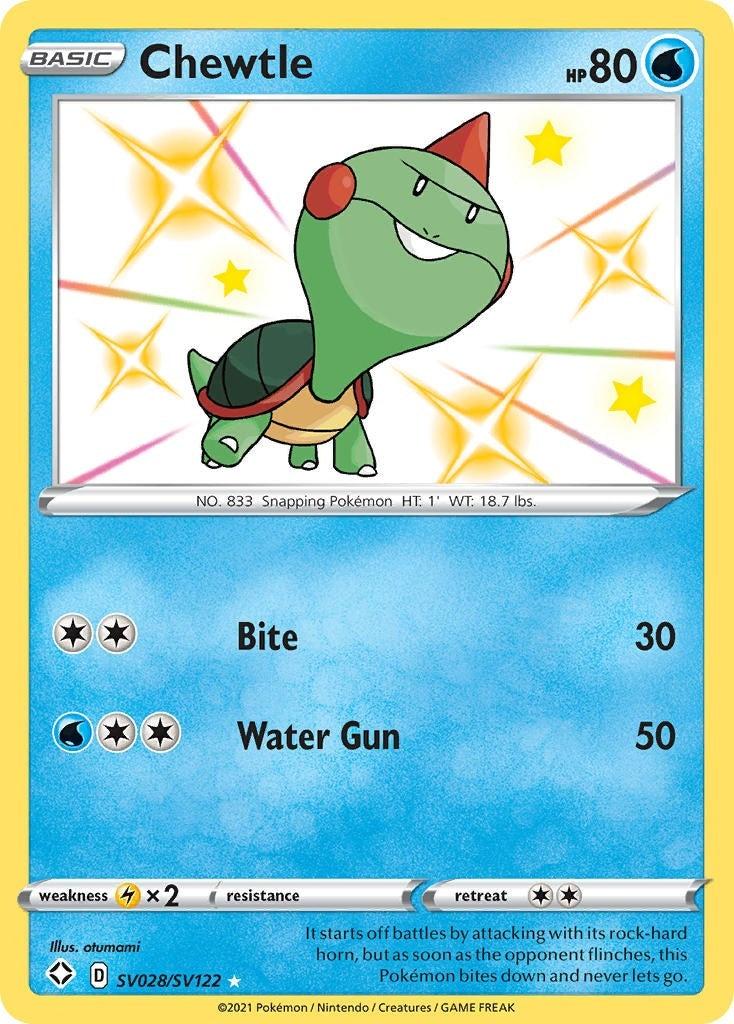 Image for Chewtle (Shining Fates: Shiny Vault) (SV028/SV122) - Pokemon