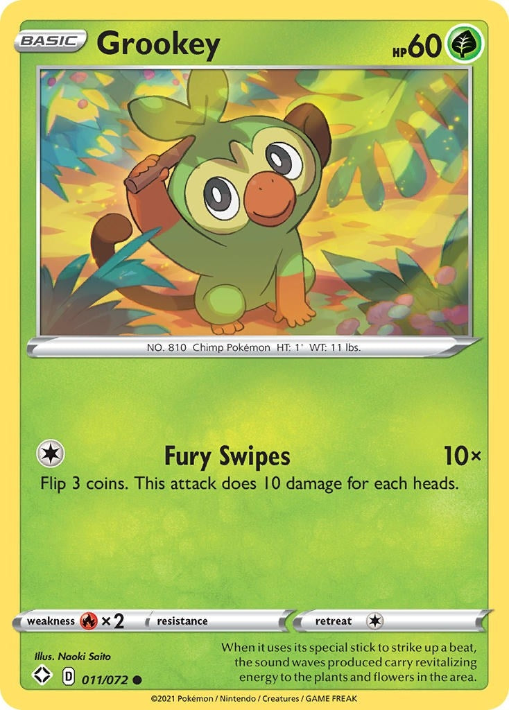 Image for Grookey (Shining Fates) (011/072) - Pokemon