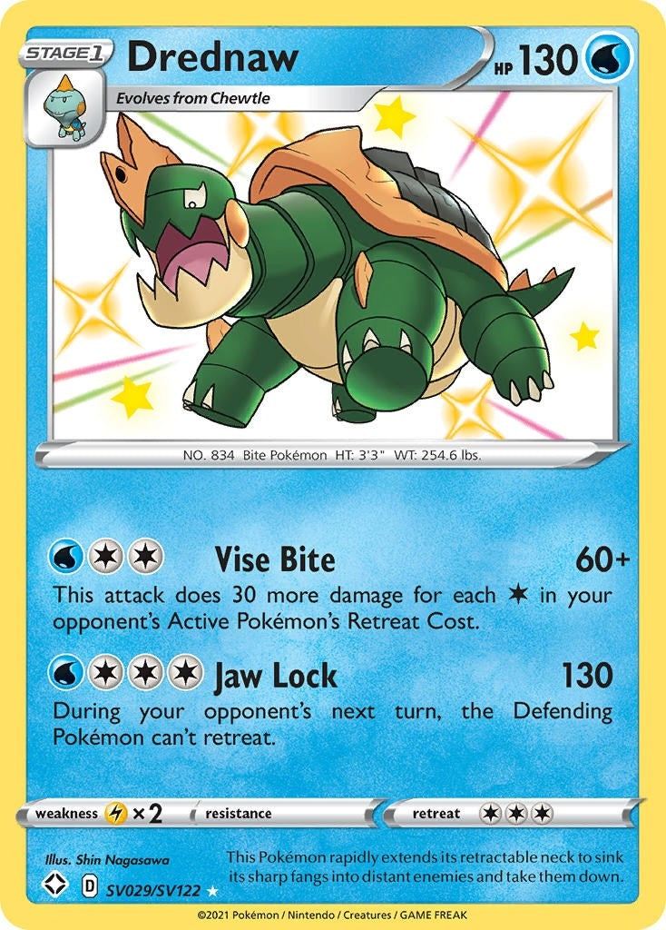 Image for Drednaw (Shining Fates: Shiny Vault) (SV029/SV122) - Pokemon