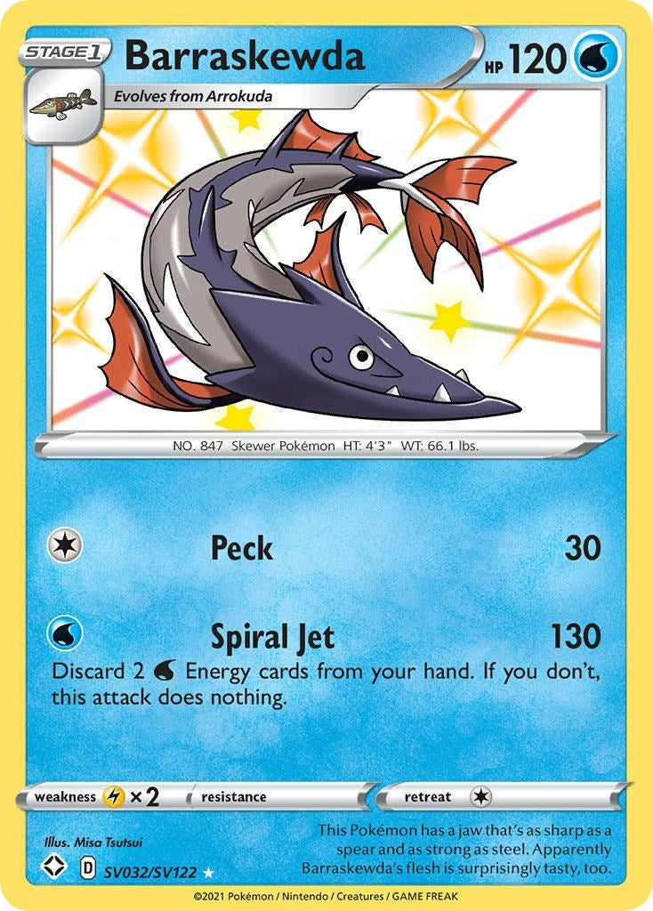 Image for Barraskewda (Shining Fates: Shiny Vault) (SV032/SV122) - Pokemon