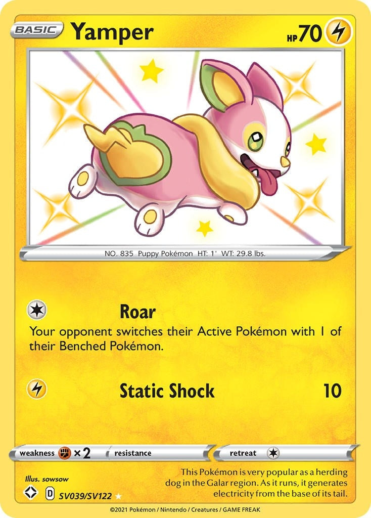 Image for Yamper (Shining Fates: Shiny Vault) (SV039/SV122) - Pokemon