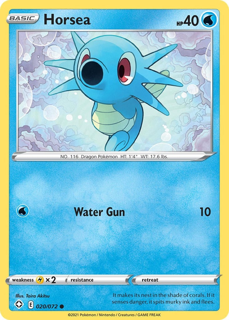 Image for Horsea (Shining Fates) (020/072) - Pokemon