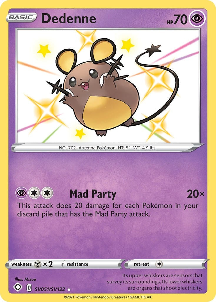 Image for Dedenne (Shining Fates: Shiny Vault) (SV051/SV122) - Pokemon