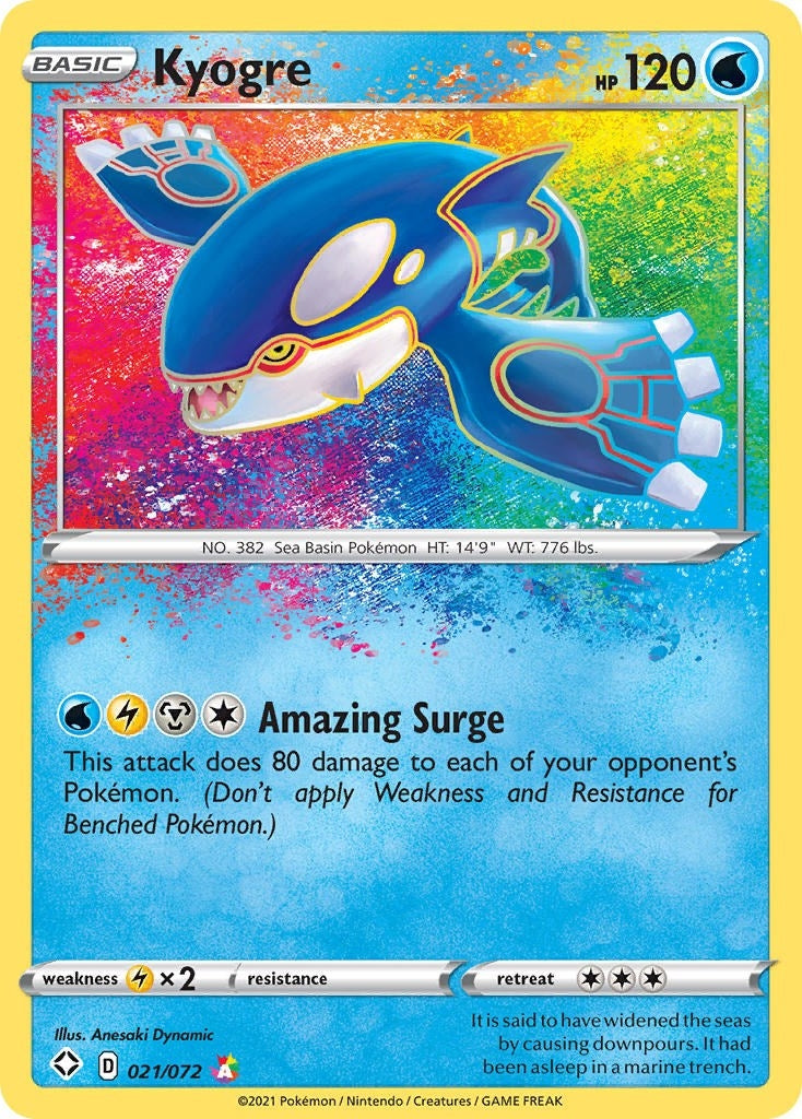 Image for Kyogre (Shining Fates) (021/072) - Pokemon