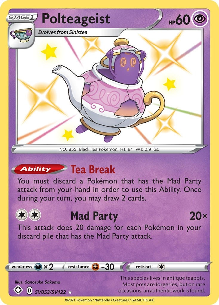 Image for Polteageist (Shining Fates: Shiny Vault) (SV053/SV122) - Pokemon