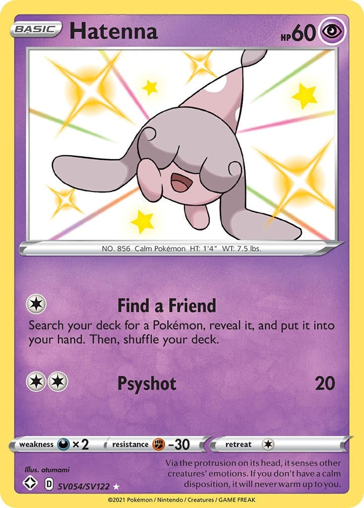 Image for Hatenna (Shining Fates: Shiny Vault) (SV054/SV122) - Pokemon