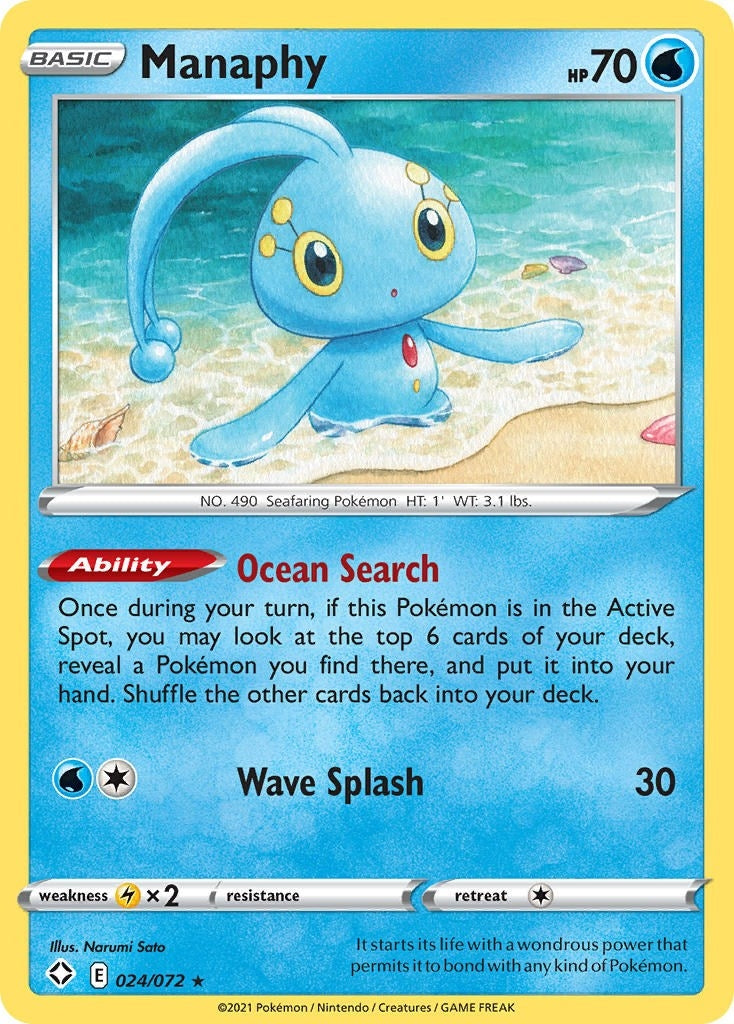 Image for Manaphy (Shining Fates) (024/072) - Pokemon