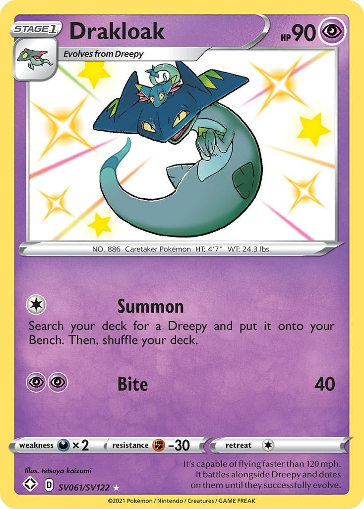 Image for Drakloak (Shining Fates: Shiny Vault) (SV061/SV122) - Pokemon