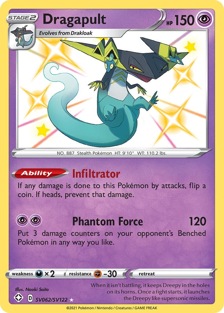 Image for Dragapult (Shining Fates: Shiny Vault) (SV062/SV122) - Pokemon
