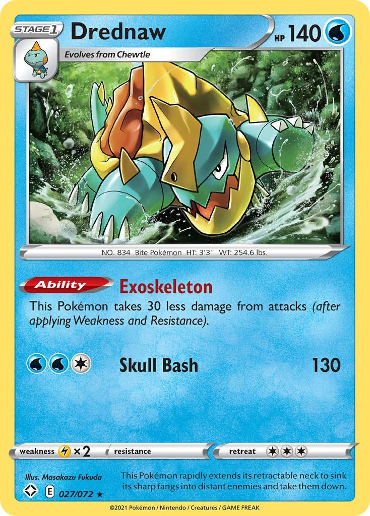 Image for Drednaw (Shining Fates) (027/072) - Pokemon