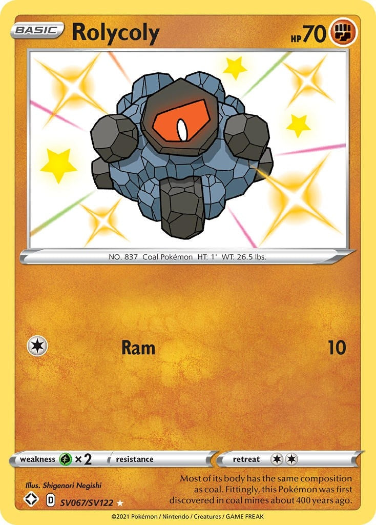 Image for Rolycoly (Shining Fates: Shiny Vault) (SV067/SV122) - Pokemon