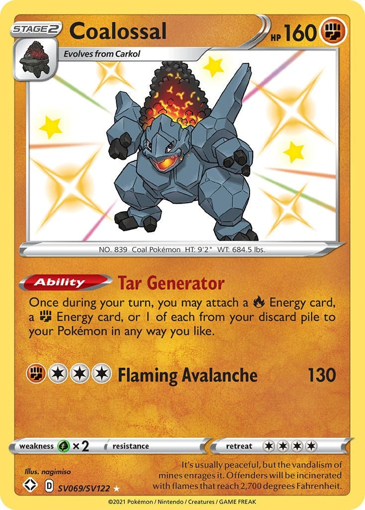 Image for Coalossal (Shining Fates: Shiny Vault) (SV069/SV122) - Pokemon