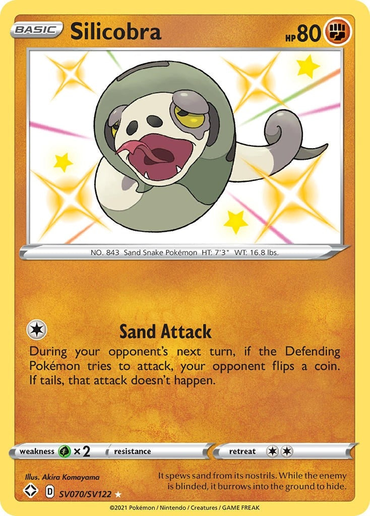 Image for Silicobra (Shining Fates: Shiny Vault) (SV070/SV122) - Pokemon