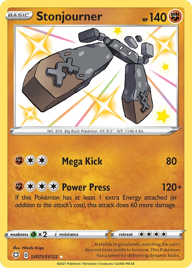 Image for Stonjourner (Shining Fates: Shiny Vault) (SV075/SV122) - Pokemon