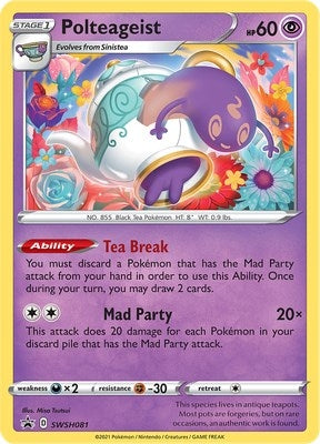 Image for Polteageist - SWSH081 (SWSH: Sword & Shield Promo Cards) (SWSH081) - Pokemon
