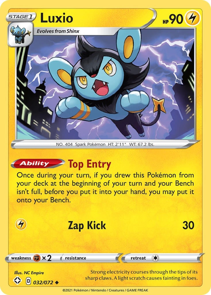 Image for Luxio (Shining Fates) (032/072) - Pokemon