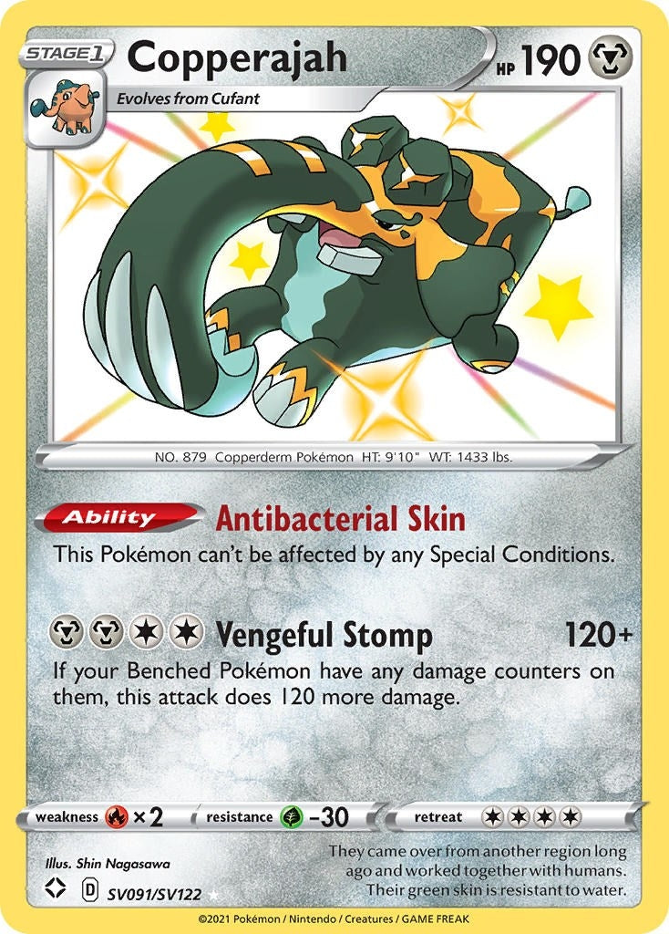 Image for Copperajah (Shining Fates: Shiny Vault) (SV091/SV122) - Pokemon