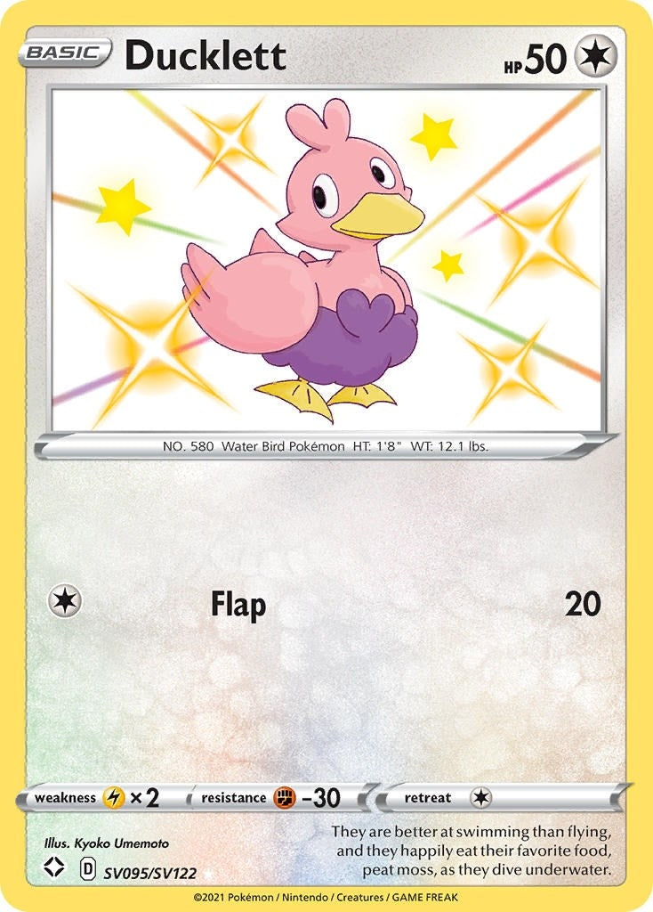 Image for Ducklett (Shining Fates: Shiny Vault) (SV095/SV122) - Pokemon