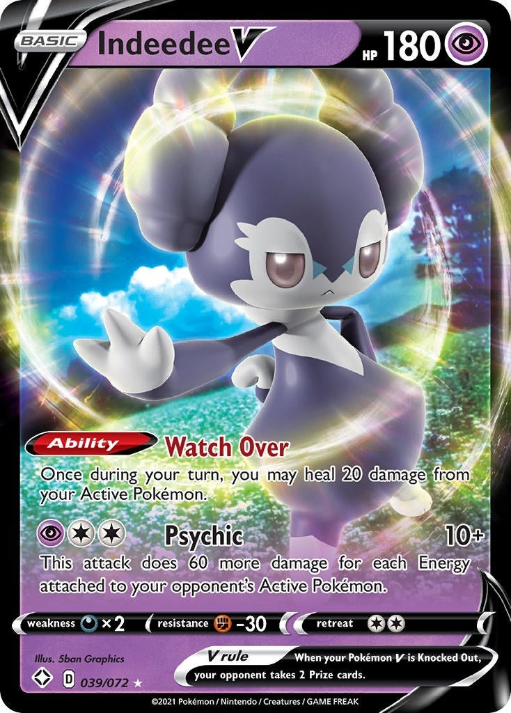 Image for Indeedee V (Shining Fates) (039/072) - Pokemon