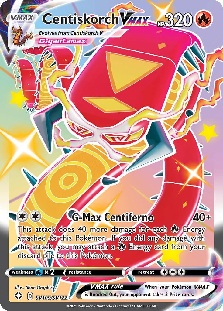 Image for Centiskorch VMAX (Shining Fates: Shiny Vault) (SV109/SV122) - Pokemon
