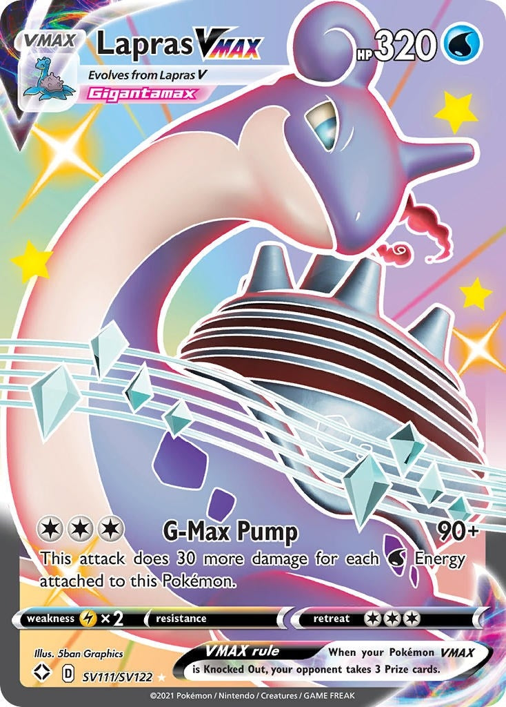Image for Lapras VMAX (Shining Fates: Shiny Vault) (SV111/SV122) - Pokemon