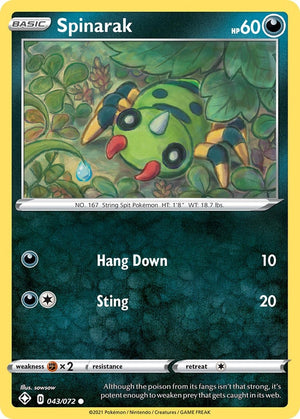 Image for Spinarak (Shining Fates) (043/072) - Pokemon