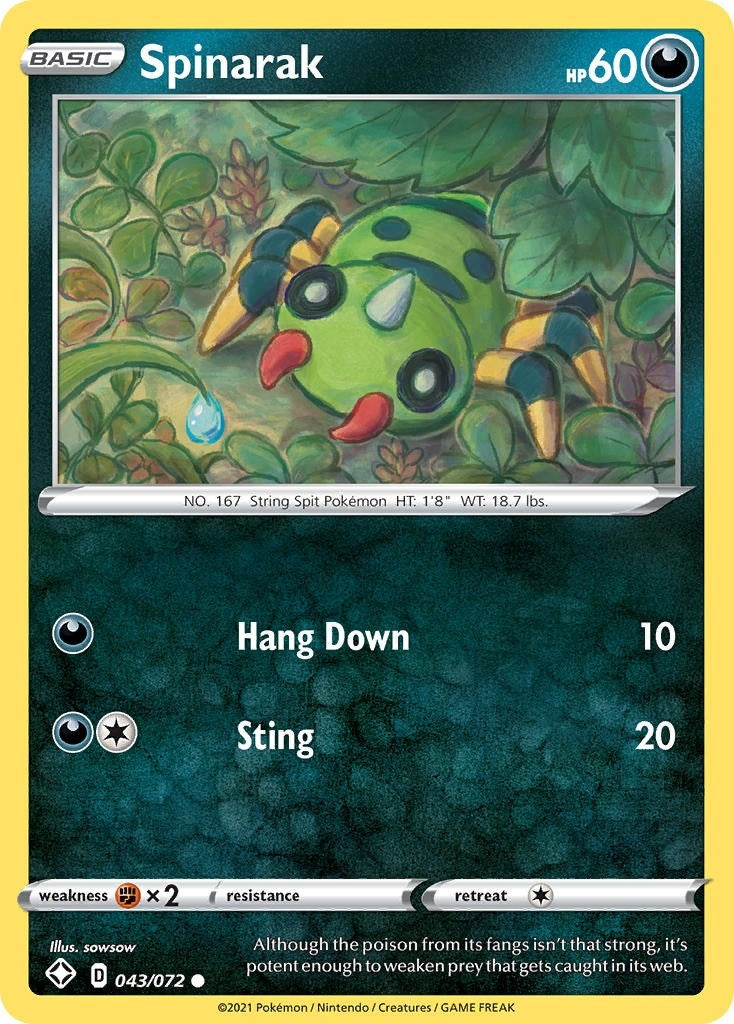 Image for Spinarak (Shining Fates) (043/072) - Pokemon