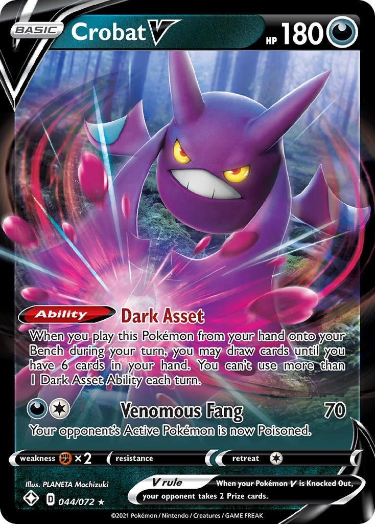 Image for Crobat V (Shining Fates) (044/072) - Pokemon