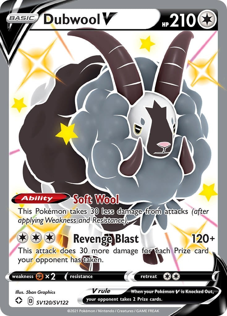 Image for Dubwool V (Shining Fates: Shiny Vault) (SV120/SV122) - Pokemon