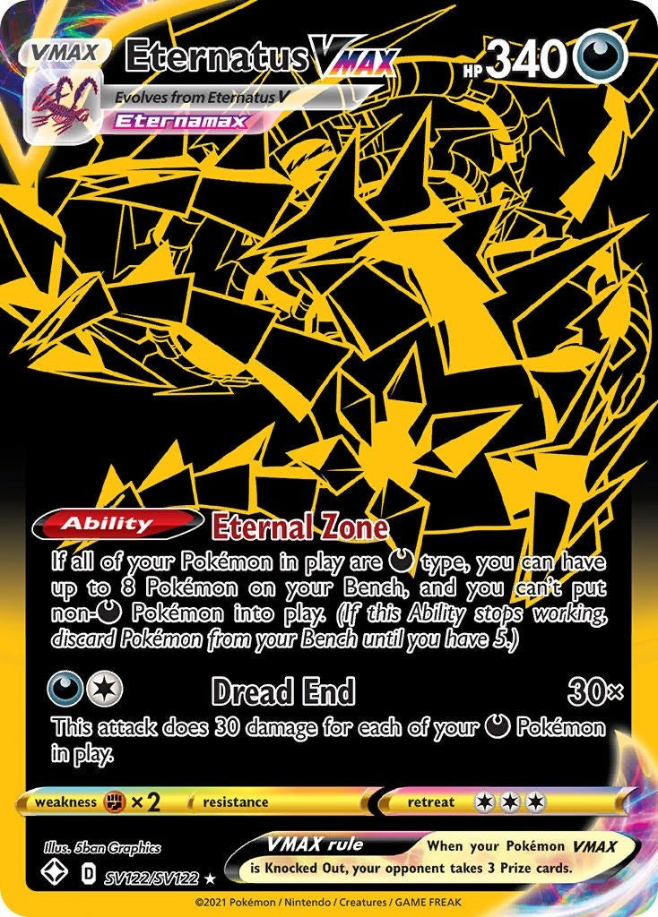 Image for Eternatus VMAX (Shining Fates: Shiny Vault) (SV122/SV122) - Pokemon
