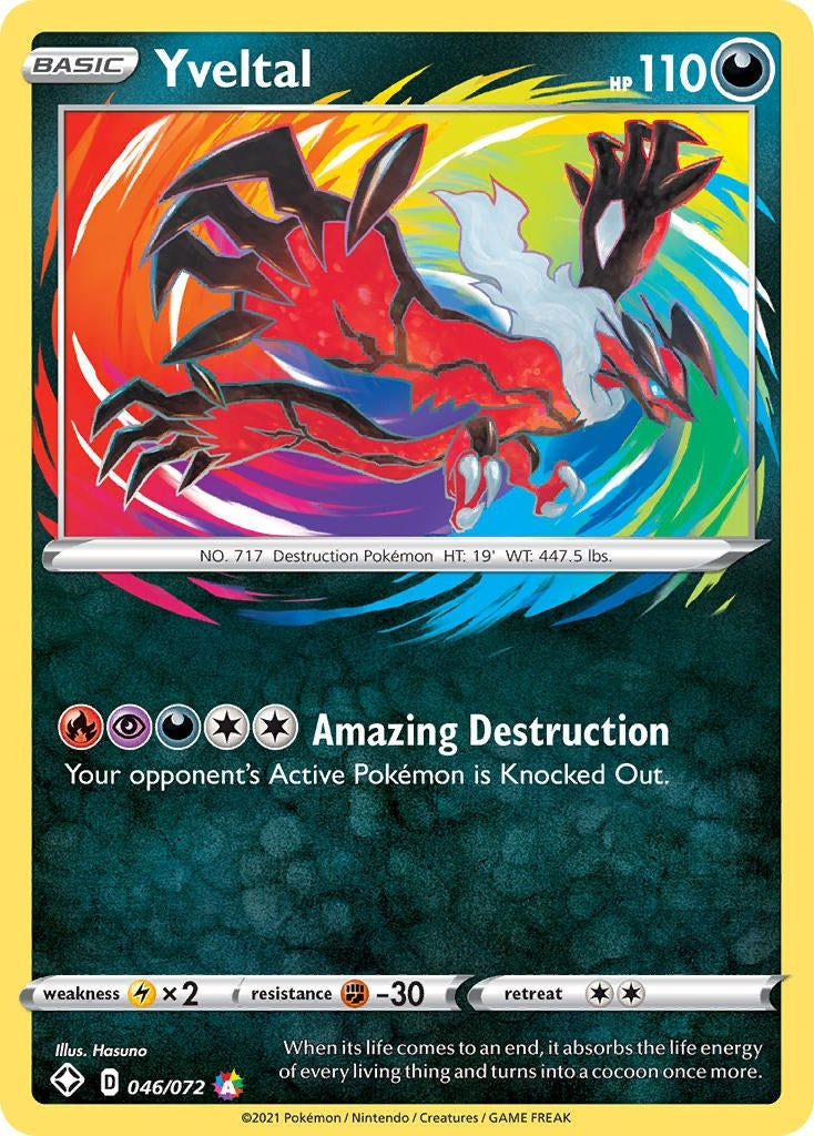 Image for Yveltal (Shining Fates) (046/072) - Pokemon