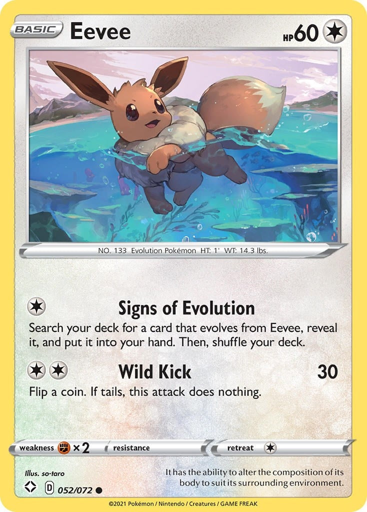 Image for Eevee (Shining Fates) (052/072) - Pokemon