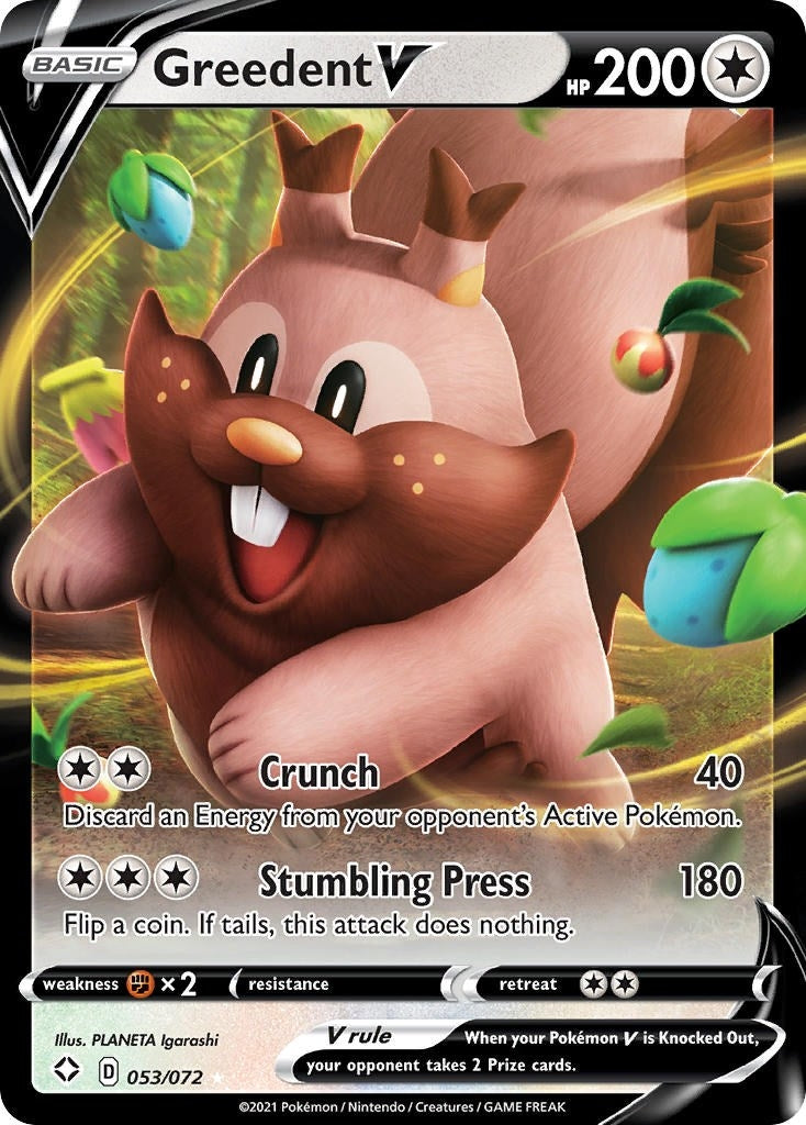 Image for Greedent V (Shining Fates) (053/072) - Pokemon