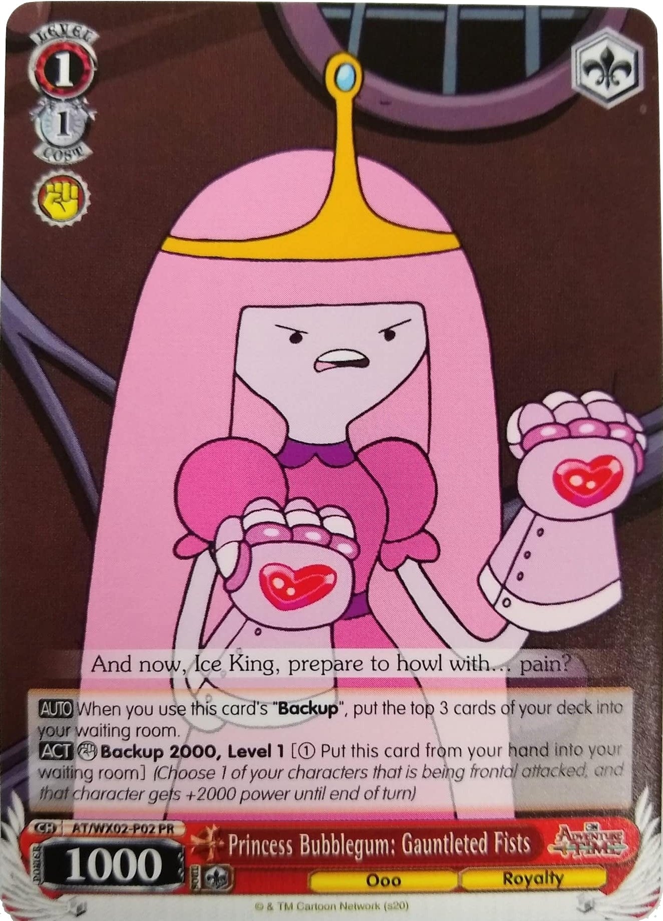 Image for Princess Bubblegum: Gauntleted Fists (Adventure Time) (AT/WX02-P02 PR) - Weiss Schwarz