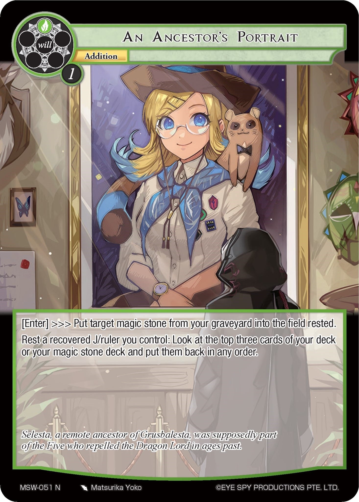 Image for An Ancestor's Portrait (The Magic Stone War - Zero) (MSW-051) - Force of Will
