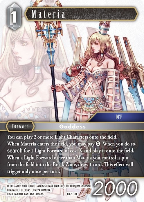 Image for Materia (Opus XIII: Crystal Radiance) (13-103L) - Final Fantasy TCG
