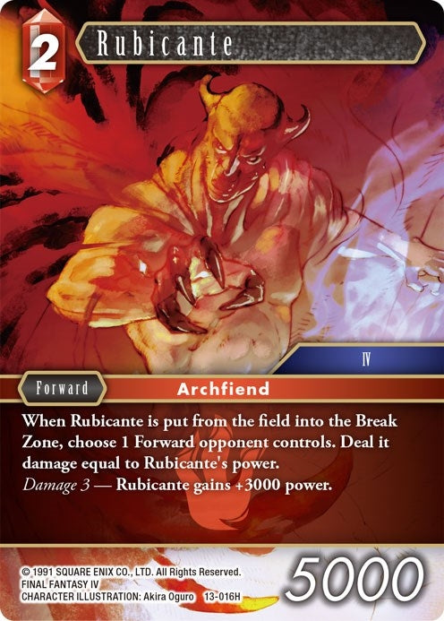Image for Rubicante (Opus XIII: Crystal Radiance) (13-016H) - Final Fantasy TCG