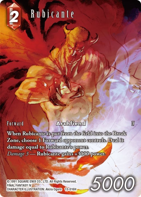 Image for Rubicante (Full Art) (Opus XIII: Crystal Radiance) (13-016H) - Final Fantasy TCG