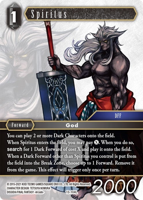Image for Spiritus (Opus XIII: Crystal Radiance) (13-104L) - Final Fantasy TCG