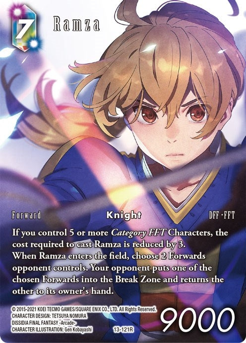 Image for Ramza (Full Art) (Opus XIII: Crystal Radiance) (13-121R) - Final Fantasy TCG