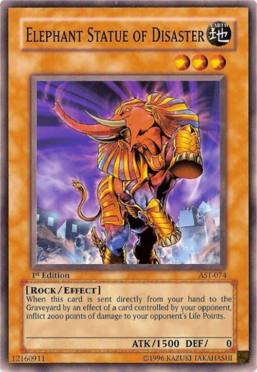 Image for Elephant Statue of Disaster (Ancient Sanctuary) (AST-074) - YuGiOh