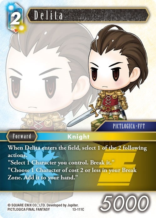 Image for Delita (Opus XIII: Crystal Radiance) (13-111C) - Final Fantasy TCG