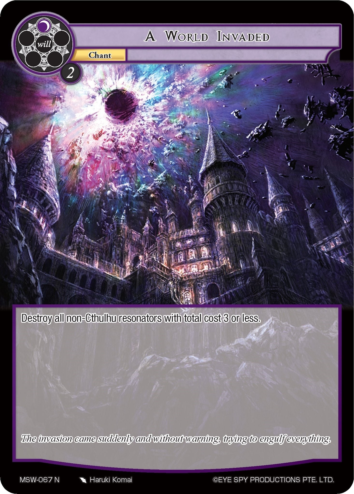 Image for A World Invaded (The Magic Stone War - Zero) (MSW-067) - Force of Will