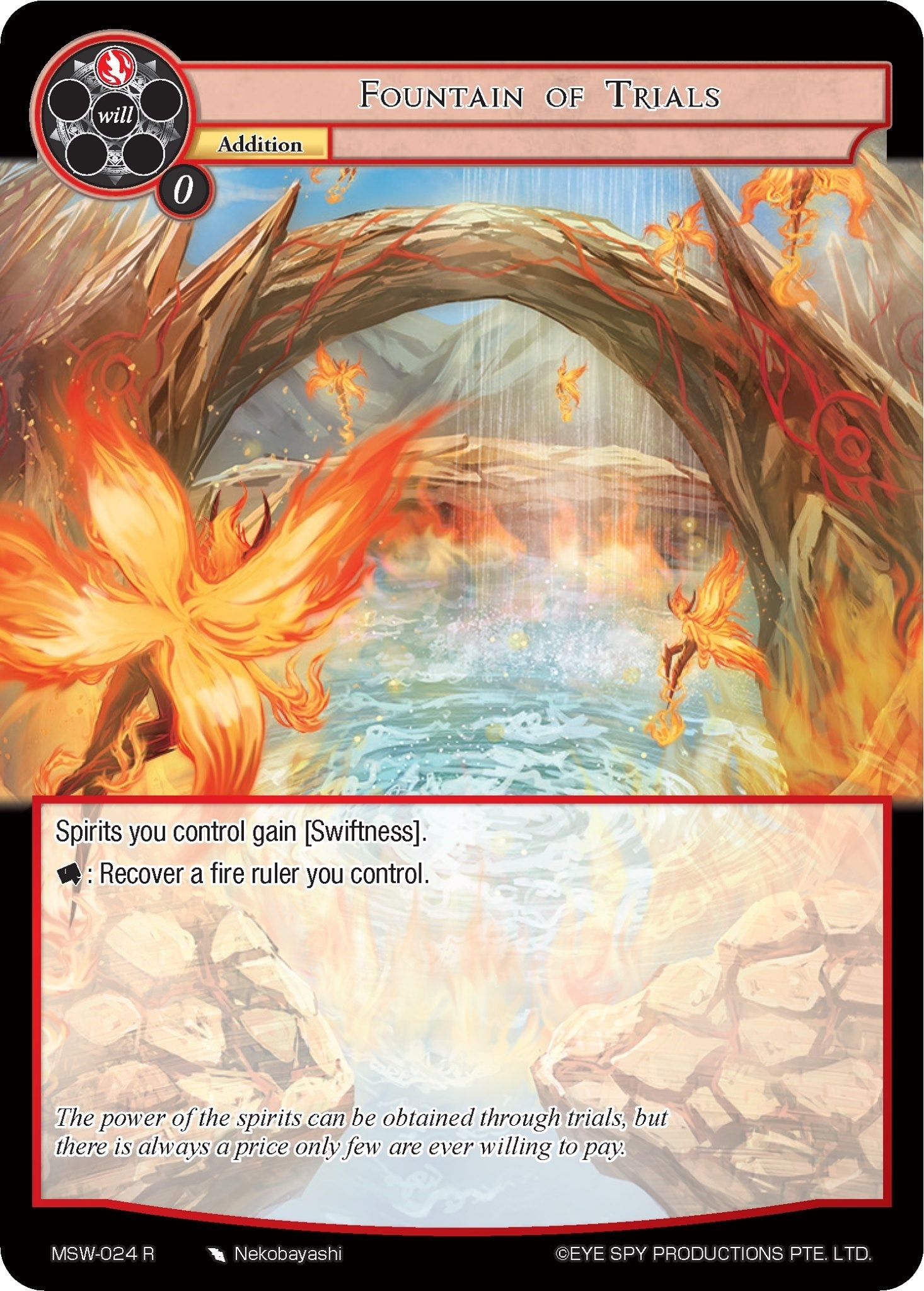 Image for Fountain of Trials (The Magic Stone War - Zero) (MSW-024) - Force of Will