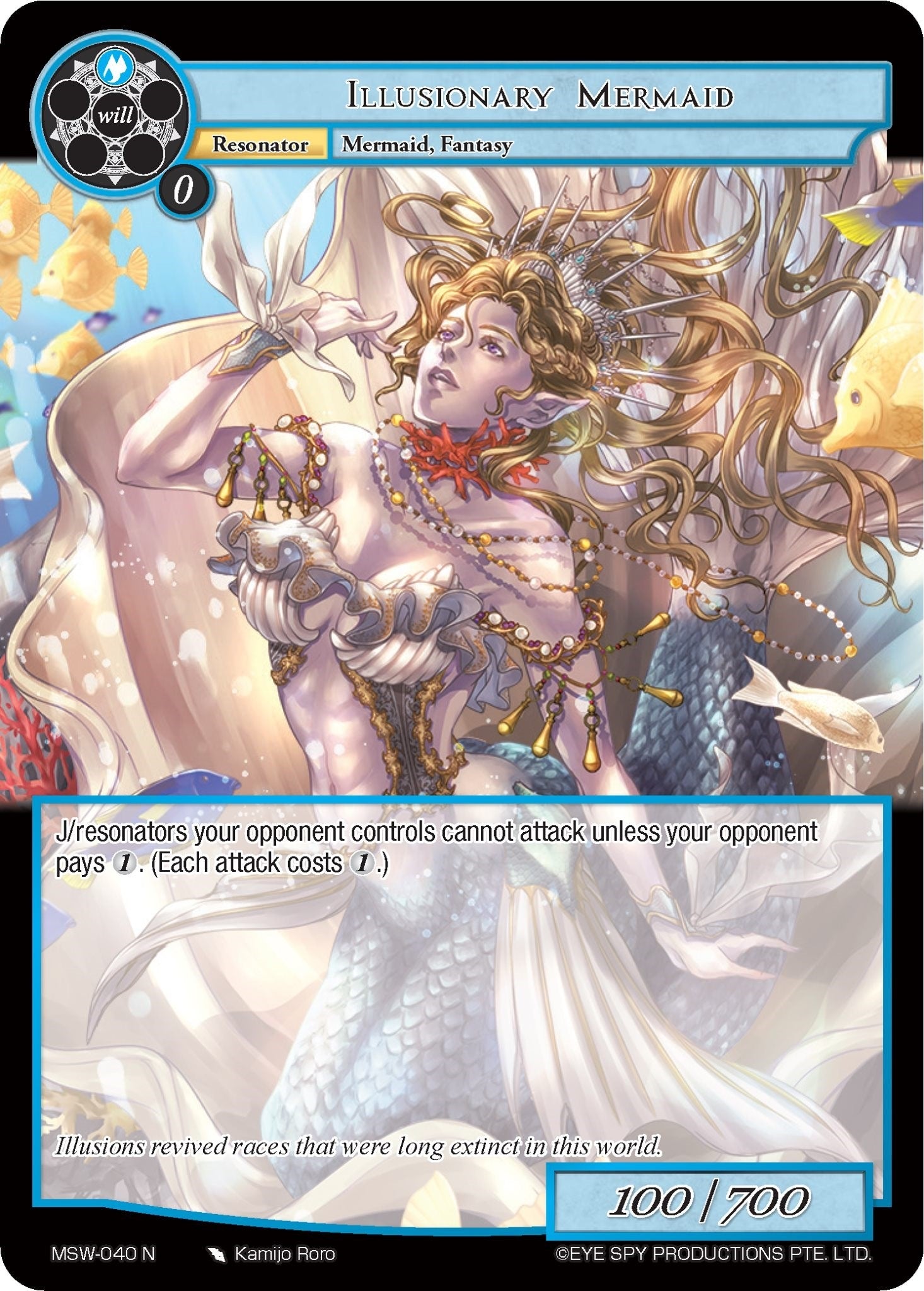 Image for Illusionary Mermaid (The Magic Stone War - Zero) (MSW-040) - Force of Will