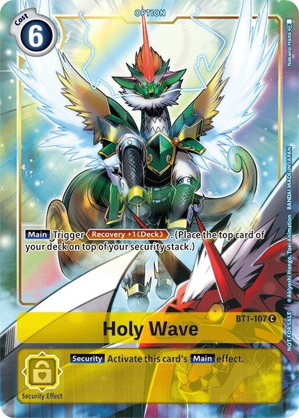 Image for Holy Wave - BT1-107 (Dash Pack Ver. 1.5) (BT01-03A) (BT1-107 C) - Digimon Card Game