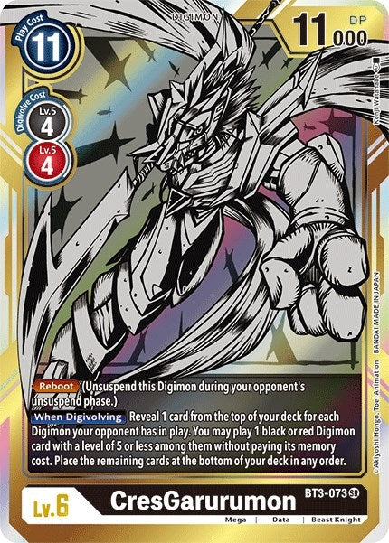 Image for CresGarurumon (Alternate Art) (BT01-03B) (BT3-073 SR) - Digimon Card Game