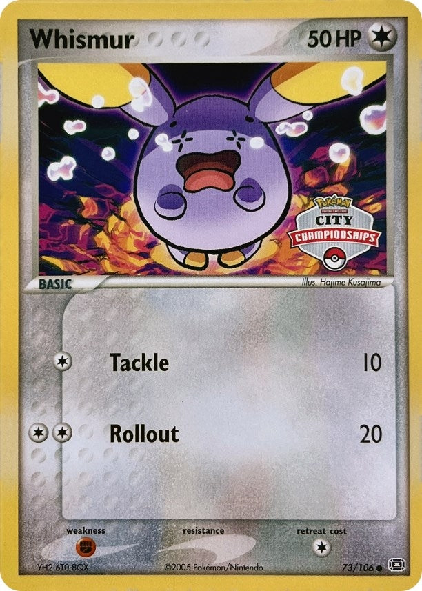 Image for Whismur - 73/106 (City Championships) (League & Championship Cards) (073/106) - Pokemon